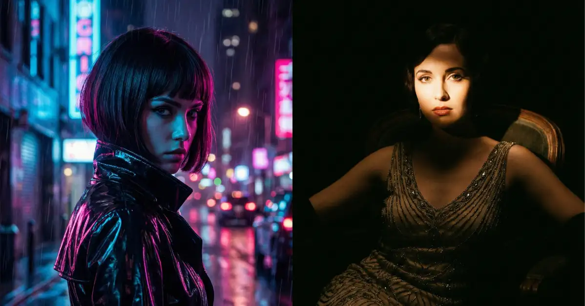 10 Prompt Gemini Nano Banana Pro cho Chân Dung Điện Ảnh Tương Phản Cao