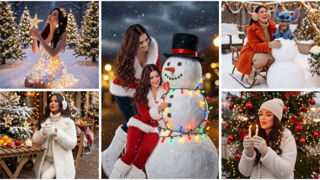 10 Prompt Chỉnh Ảnh Giáng Sinh “Merry Christmas” Với Gemini AI Cho Bạn Nữ: Tạo Chân Dung Lễ Hội Dễ Viral Trên Instagram