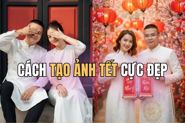 <Bật mí cách tạo ảnh Tết bằng AI đẹp như chụp tại studio chuyên nghiệp