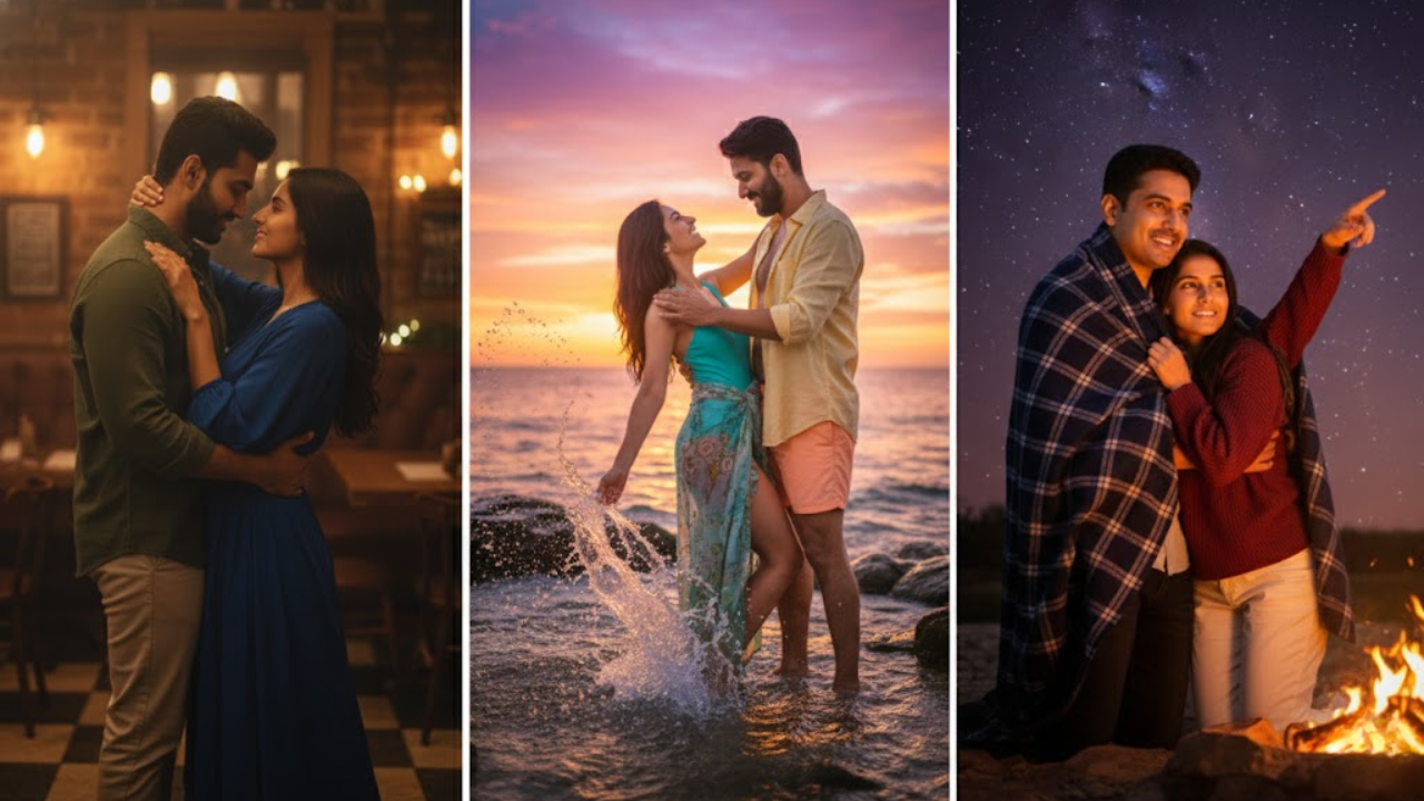 20 Ý Tưởng Tạo Dáng Đôi Thẩm Mỹ Bằng AI Cho Ảnh Chân Dung Đẹp Mê Hồn (4K Cinematic)