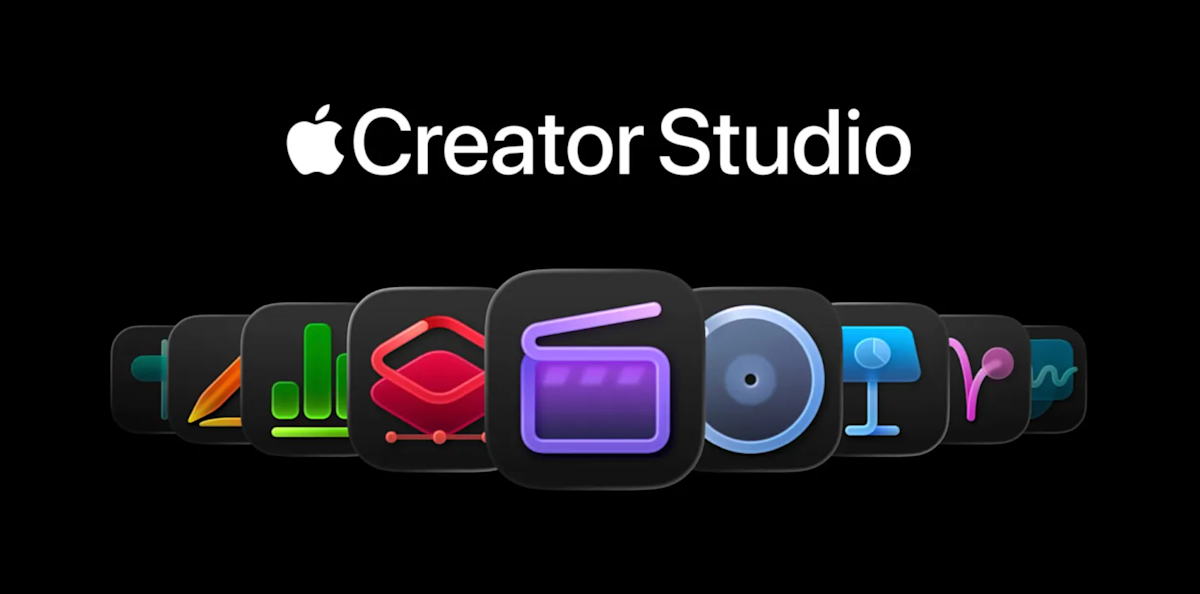 ![Màn hình chào mừng Apple Creator Studio](https://s.yimg.com/ny/api/res/1.2/.2aGCm7VP.q0PrEeX6h_oA--/YXBwaWQ9aGlnaGxhbmRlcjt3PTEyNDI7aD02MTU-/https://media.zenfs.com/en/techcrunch_finance_785/a95a9977356f01d83c943610bec0ac21)