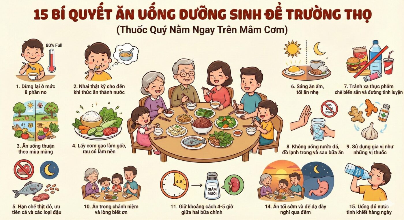 **Thuốc quý không ở đâu xa – nằm ngay trên mâm cơm mỗi ngày**