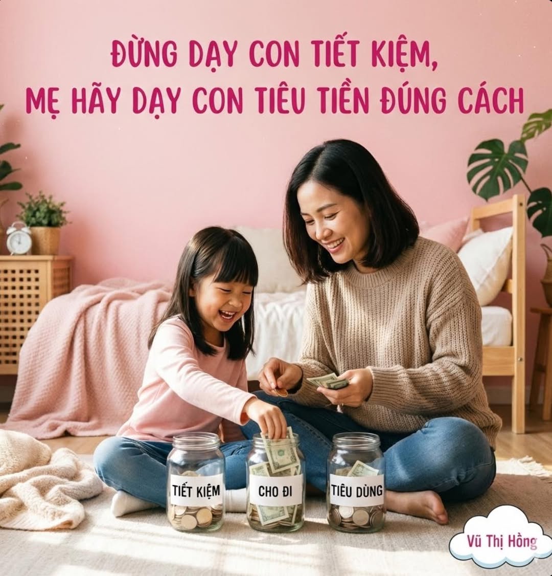 **ĐỪNG DẠY CON TIẾT KIỆM, HÃY DẠY CON TIÊU TIỀN!**