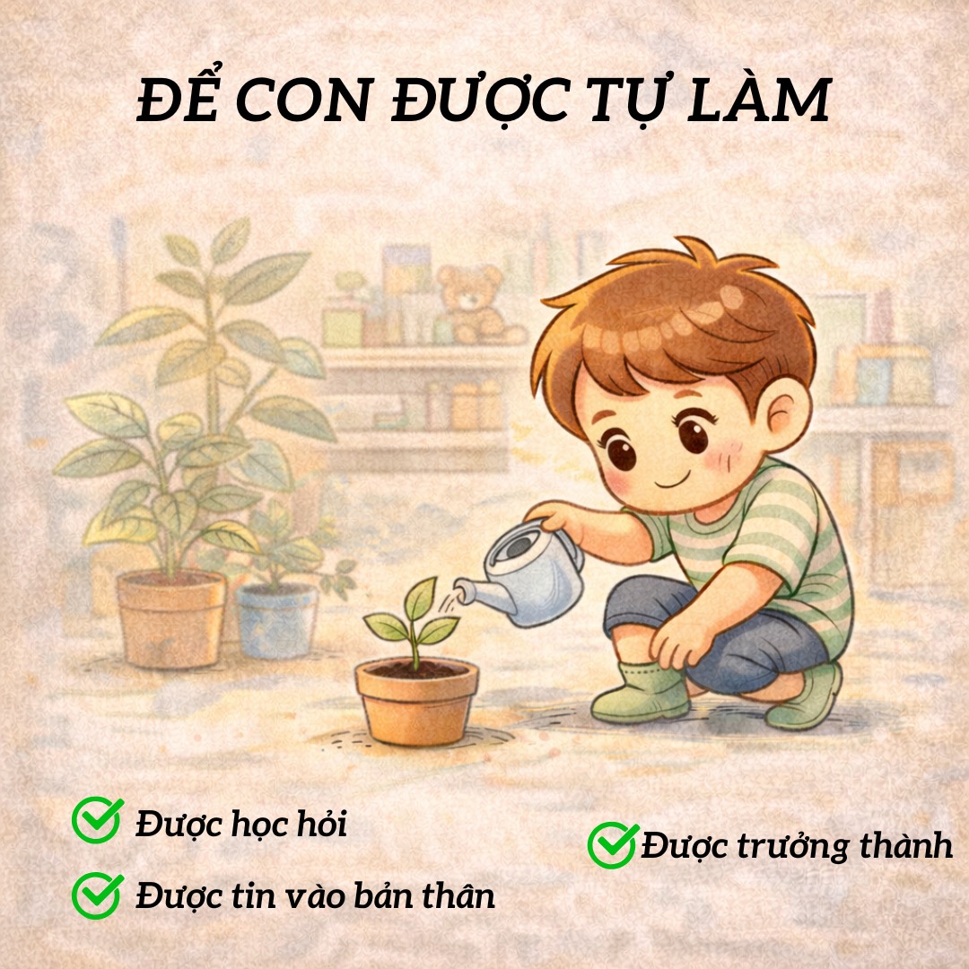 NÓI THÊM KHÔNG GIÚP CON NHỚ HƠN – CHỈ LÀM CON RỐI HƠN Rất nhiều bố mẹ nghĩ rằng nhắc kỹ, nói rõ, nói nhiều thì con sẽ nhớ.
