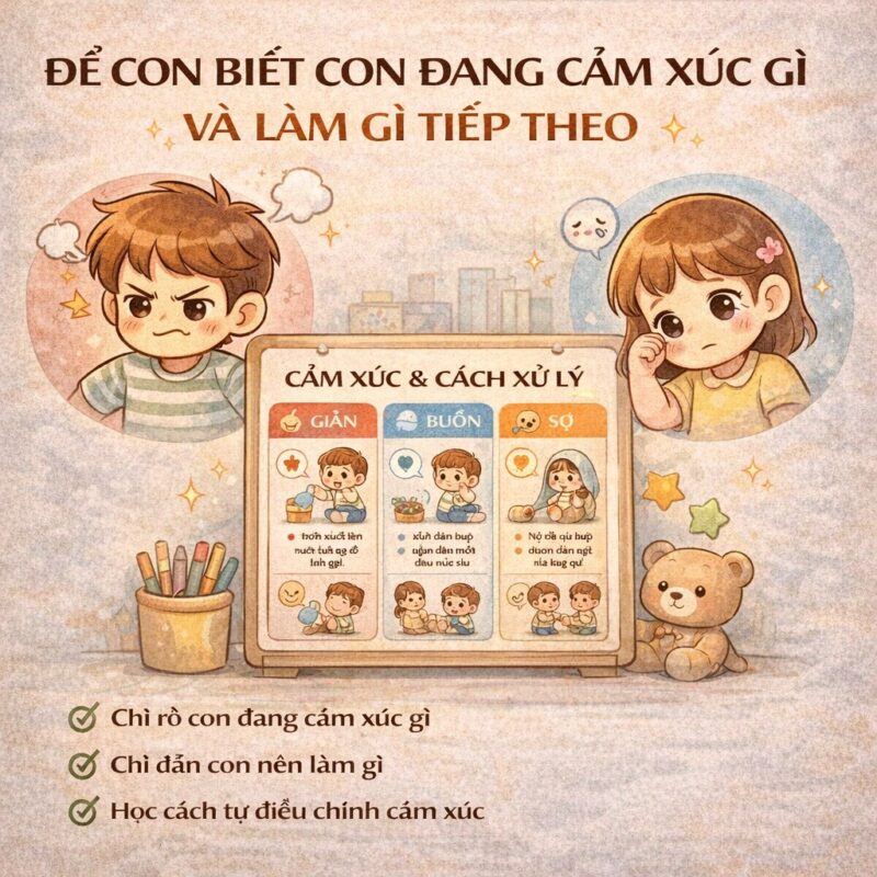 NHƯNG KHÔNG PHẢI LÚC NÀO CON CŨNG BIẾT NÓI MÌNH ĐANG CẢM THẤY GÌ Rất nhiều bố mẹ gặp cảnh này mỗi ngày: Con cáu gắt nhưng không nói lý do.