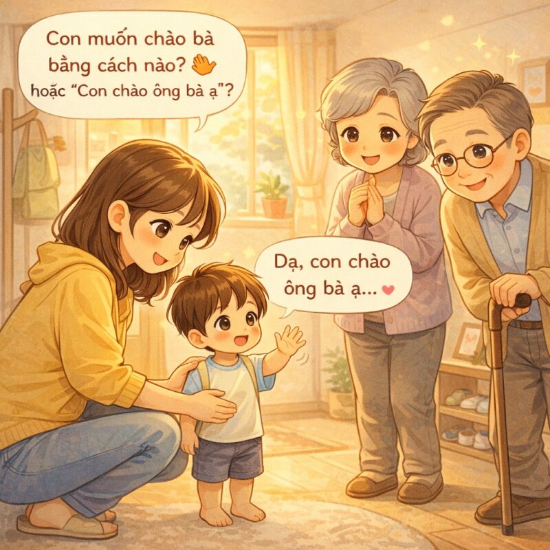 Lúc đó mẹ vừa thương con, vừa… ngại với người lớn.