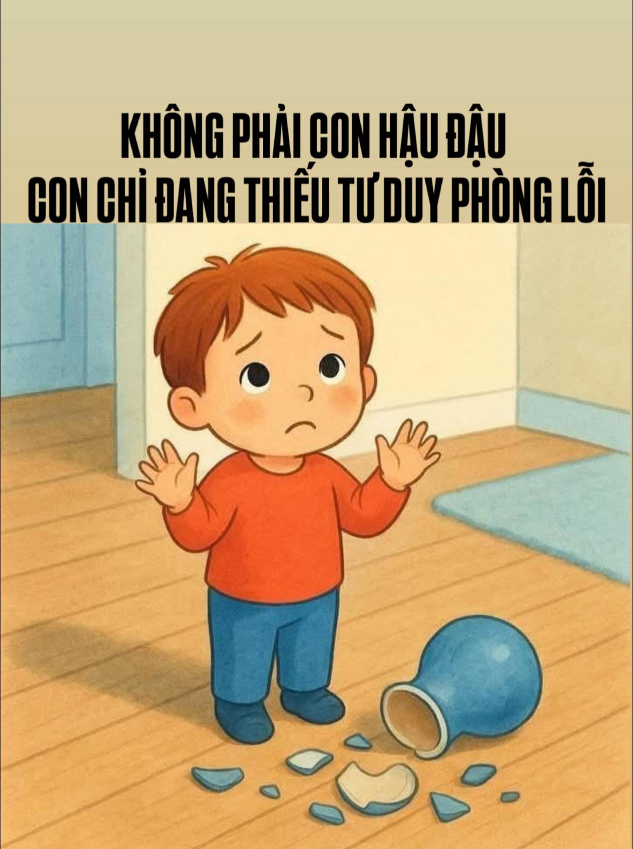 KHÔNG PHẢI CON CÓ TÍNH HẬU ĐẬU, CHỈ LÀ CON ĐANG THIẾU TƯ DUY PHÒNG LỖI…