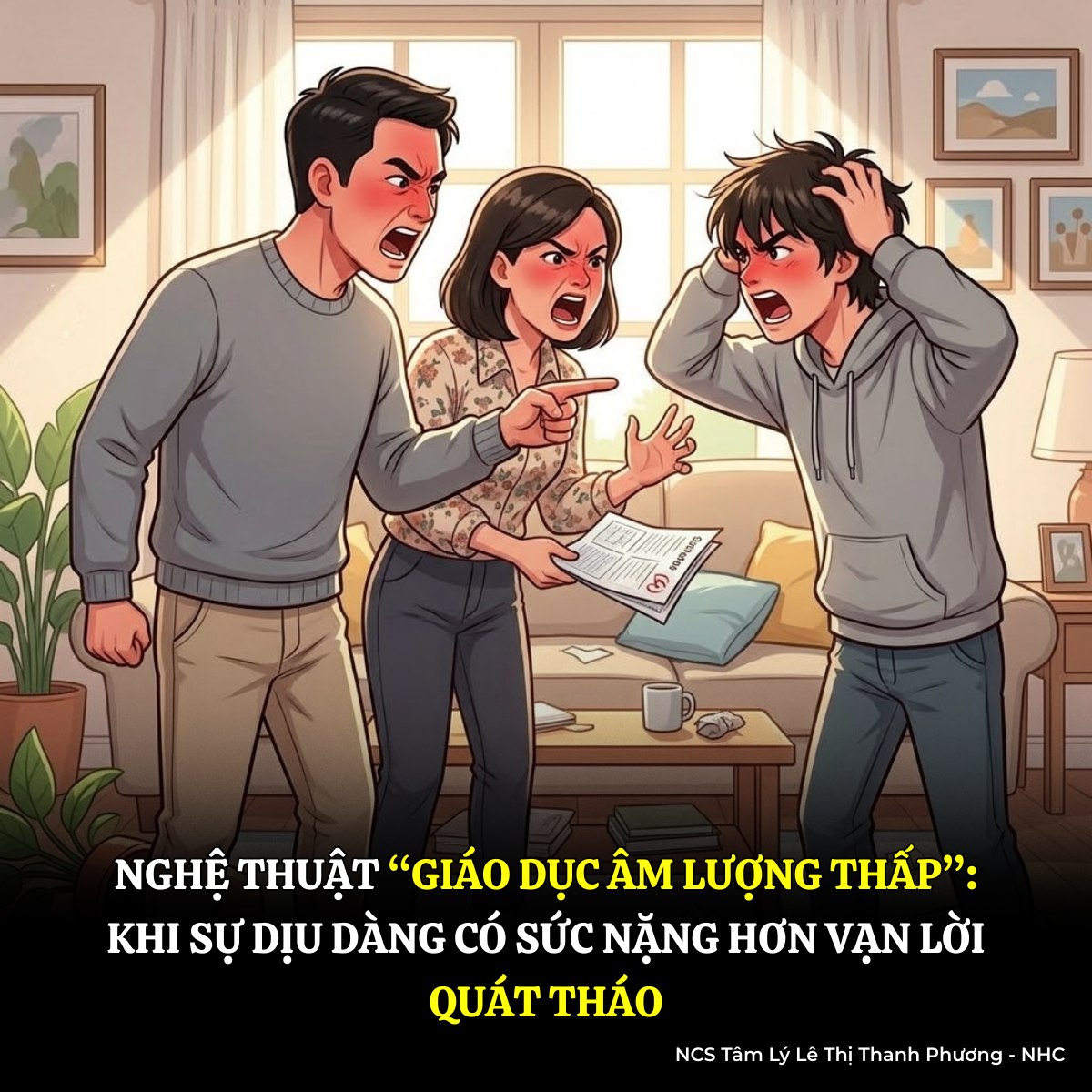 Cha mẹ nên làm gì để hạn chế tác hại của việc quát mắng?