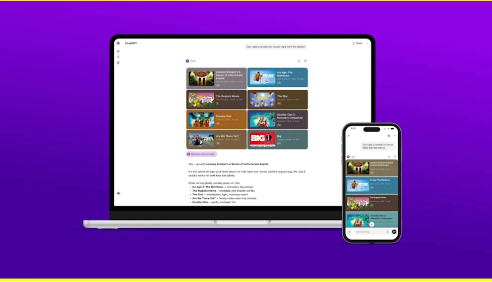 **Giải thích về tính năng tích hợp mới giữa Tubi và ChatGPT**