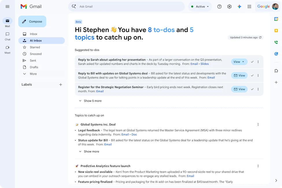 **Google Workspace Intelligence**