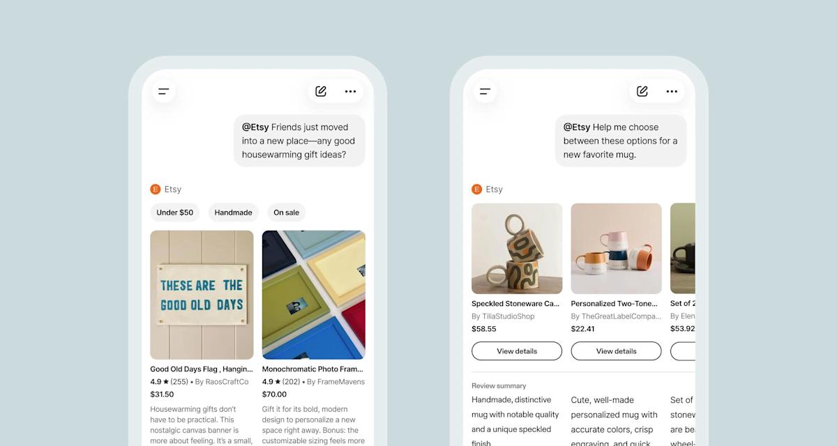 **Etsy ra mắt ứng dụng beta ChatGPT cho người mua**