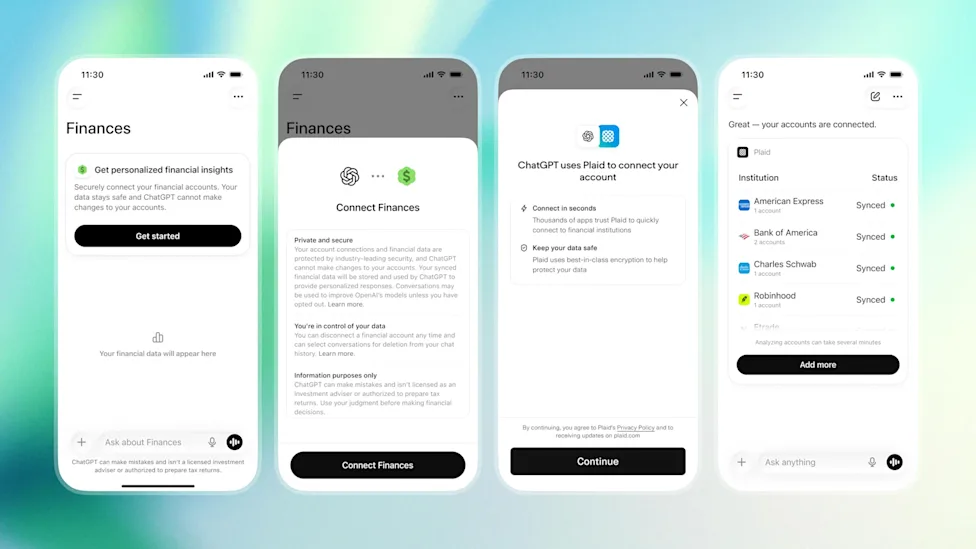 **OpenAI ra mắt dịch vụ tài chính cá nhân trên ChatGPT**