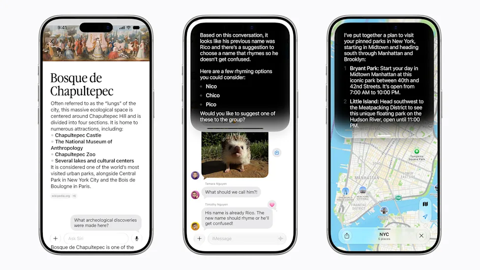 **Siri AI trông khác và hoạt động khác so với phiên bản cũ**
